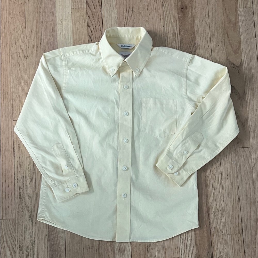 Talbots Kids Light Yellow Dress Shirt, 6
